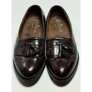 Rare Original Bostonian Made In USA Men's 9 Wingtips Loafers Shoes Vintage Brown